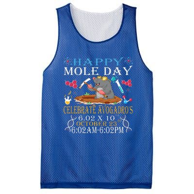 Happy Mole Day Celebrate AvogadroS Mole Mesh Reversible Basketball Jersey Tank