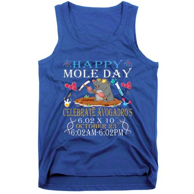 Happy Mole Day Celebrate AvogadroS Mole Tank Top