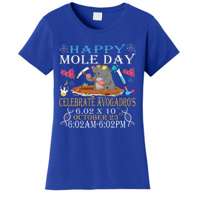 Happy Mole Day Celebrate AvogadroS Mole Women's T-Shirt