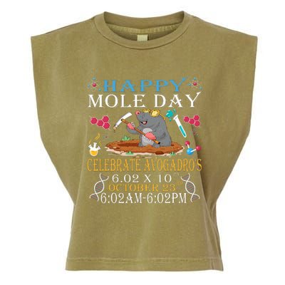 Happy Mole Day Celebrate AvogadroS Mole Garment-Dyed Women's Muscle Tee