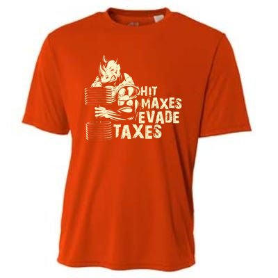 Hit Maxes Evade Taxes Weightlifting Bodybuilding Cooling Performance Crew T-Shirt