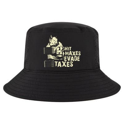 Hit Maxes Evade Taxes Weightlifting Bodybuilding Cool Comfort Performance Bucket Hat