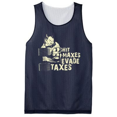 Hit Maxes Evade Taxes Weightlifting Bodybuilding Mesh Reversible Basketball Jersey Tank