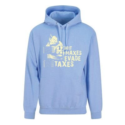 Hit Maxes Evade Taxes Weightlifting Bodybuilding Unisex Surf Hoodie