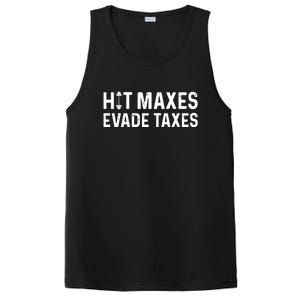 Hit Maxes Evade Taxes Bodybuilding Text PosiCharge Competitor Tank