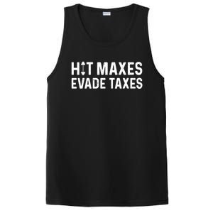 Hit Maxes Evade Taxes Gym Bodybuilding PosiCharge Competitor Tank