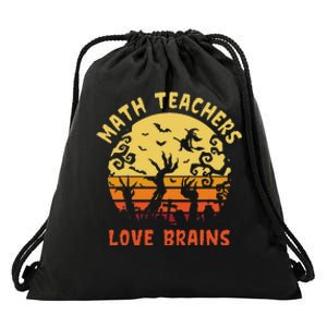 Halloween Math Enthusiast BrainLoving Teachers Drawstring Bag