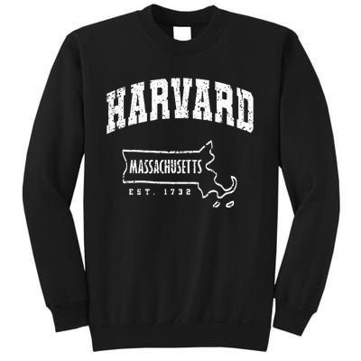 Harvard Massachusetts Est.1732 MA Vintage Locals & Tourists Sweatshirt