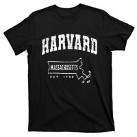 Harvard Massachusetts Est.1732 MA Vintage Locals & Tourists T-Shirt