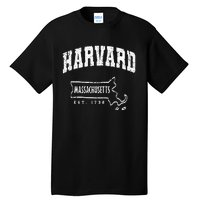 Harvard Massachusetts Est.1732 MA Vintage Locals & Tourists Tall T-Shirt