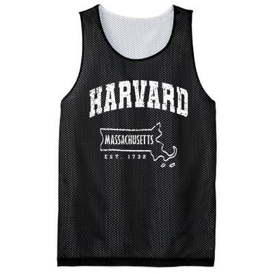 Harvard Massachusetts Est.1732 MA Vintage Locals & Tourists Mesh Reversible Basketball Jersey Tank