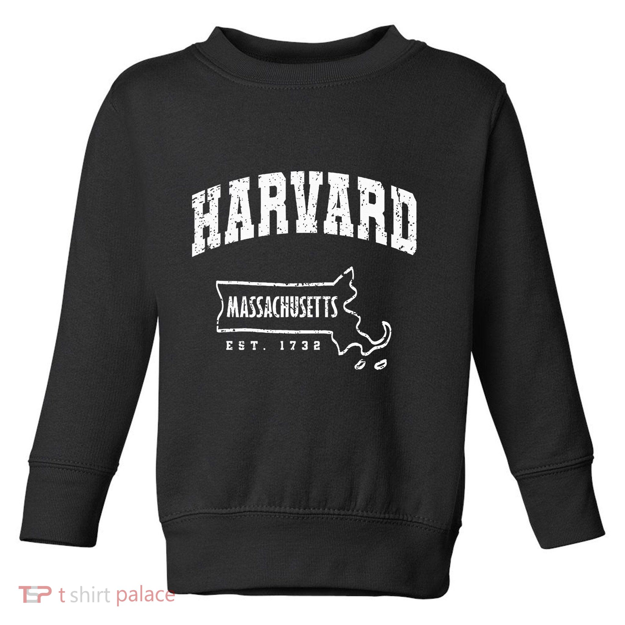 Harvard Massachusetts Est.1732 MA Vintage Locals & Tourists Toddler Sweatshirt