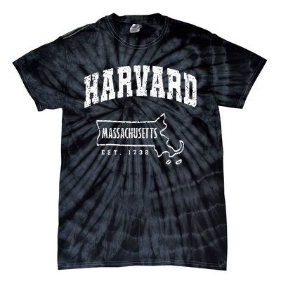 Harvard Massachusetts Est.1732 MA Vintage Locals & Tourists Tie-Dye T-Shirt