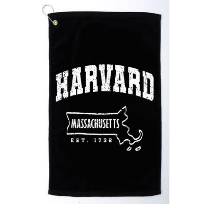 Harvard Massachusetts Est.1732 MA Vintage Locals & Tourists Golf Towel