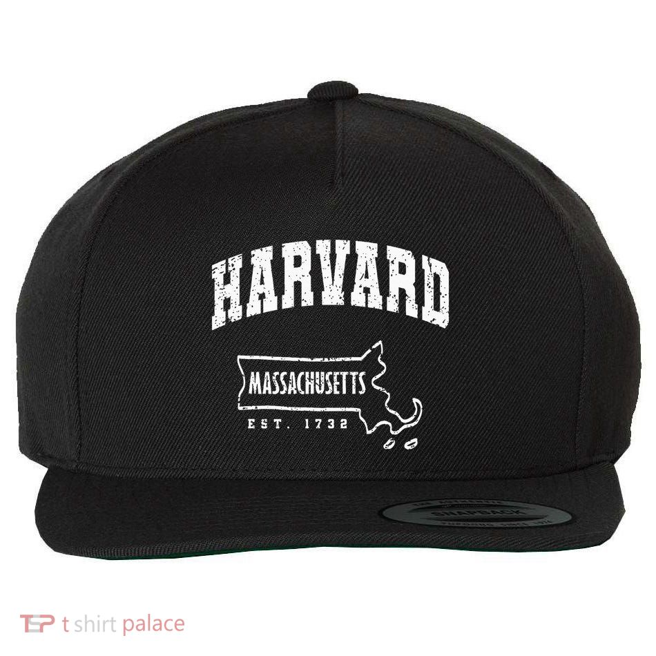 Harvard Massachusetts Est.1732 MA Vintage Locals & Tourists Wool Snapback Cap