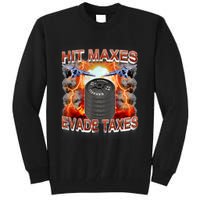 Hit Maxes Evade Taxes Tall Sweatshirt