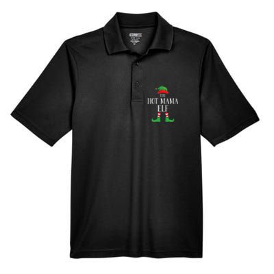 Hot Mama Elf Matching Group Xmas Funny Family Christmas Men's Origin Performance Pique Polo