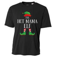 Hot Mama Elf Matching Group Xmas Funny Family Christmas Cooling Performance Crew T-Shirt