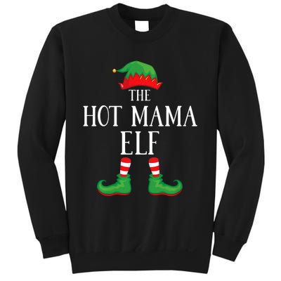 Hot Mama Elf Matching Group Xmas Funny Family Christmas Sweatshirt