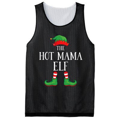 Hot Mama Elf Matching Group Xmas Funny Family Christmas Mesh Reversible Basketball Jersey Tank