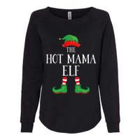 Hot Mama Elf Matching Group Xmas Funny Family Christmas Womens California Wash Sweatshirt