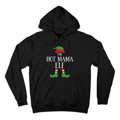 Hot Mama Elf Matching Group Xmas Funny Family Christmas Tall Hoodie