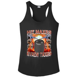 Hit Maxes Evade Taxes Ladies PosiCharge Competitor Racerback Tank