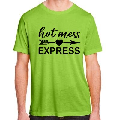 Hot Mess Express Funny Chaos Chaotic Life Mom Boss Ager Cute Gift Adult ChromaSoft Performance T-Shirt