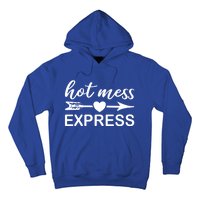 Hot Mess Express Funny Chaos Chaotic Life Mom Boss Ager Cute Gift Hoodie