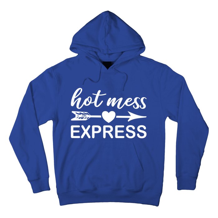 Hot Mess Express Funny Chaos Chaotic Life Mom Boss Ager Cute Gift Hoodie