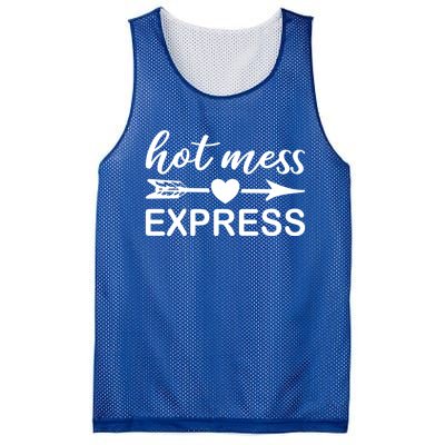 Hot Mess Express Funny Chaos Chaotic Life Mom Boss Ager Cute Gift Mesh Reversible Basketball Jersey Tank