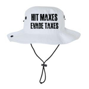 Hit Maxes Evade Taxes Funny Gym Fitness Retro Workout Cool Gift Legacy Cool Fit Booney Bucket Hat