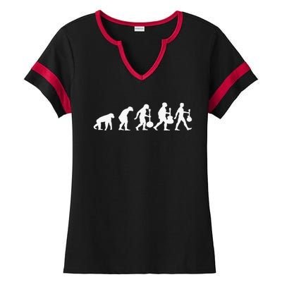 Human Mandolin Evolution Vintage Classical Music Ladies Halftime Notch Neck Tee