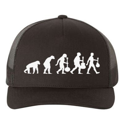 Human Mandolin Evolution Vintage Classical Music Yupoong Adult 5-Panel Trucker Hat