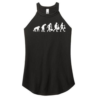 Human Mandolin Evolution Vintage Classical Music Women's Perfect Tri Rocker Tank