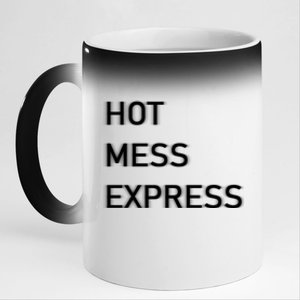 Hot Mess Express Mom Life Dad Life Gift 11oz Black Color Changing Mug