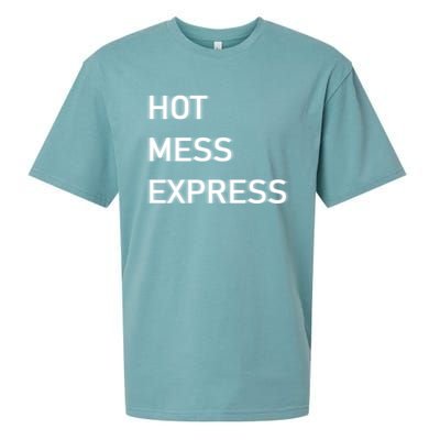 Hot Mess Express Mom Life Dad Life Gift Sueded Cloud Jersey T-Shirt