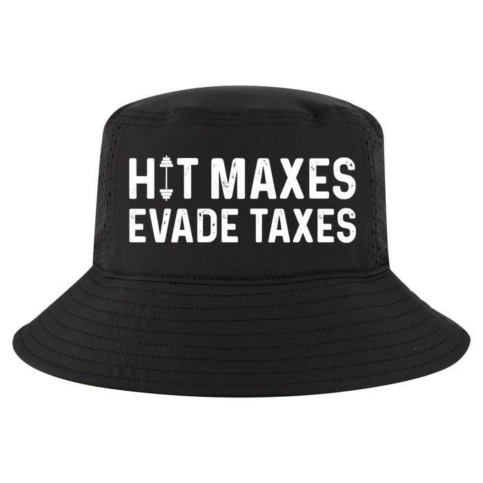 Hit Maxes Evade Taxes Gym Bodybuilding Cool Comfort Performance Bucket Hat