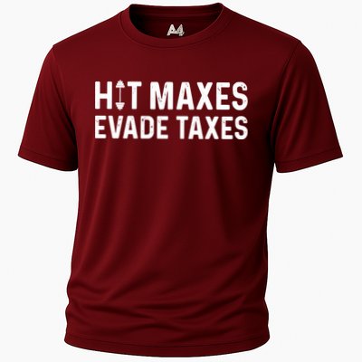 Hit Maxes Evade Taxes Gym Bodybuilding Performance Shirt