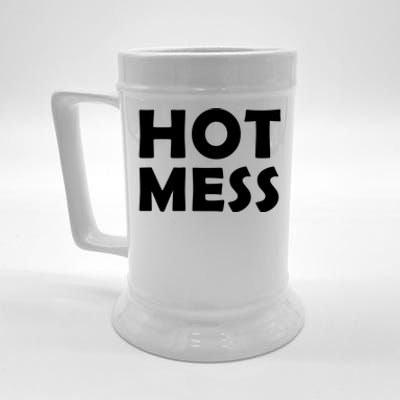 Hot Mess Funny Mothers Day Costume For Mom / Sister Hot Mess Cute Gift Beer Stein