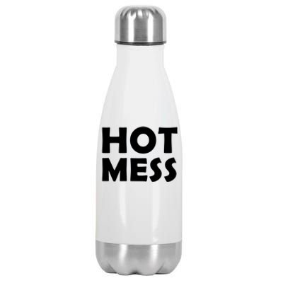 Hot Mess Funny Mothers Day Costume For Mom / Sister Hot Mess Cute Gift Stainless Steel Insulated Water Bottle