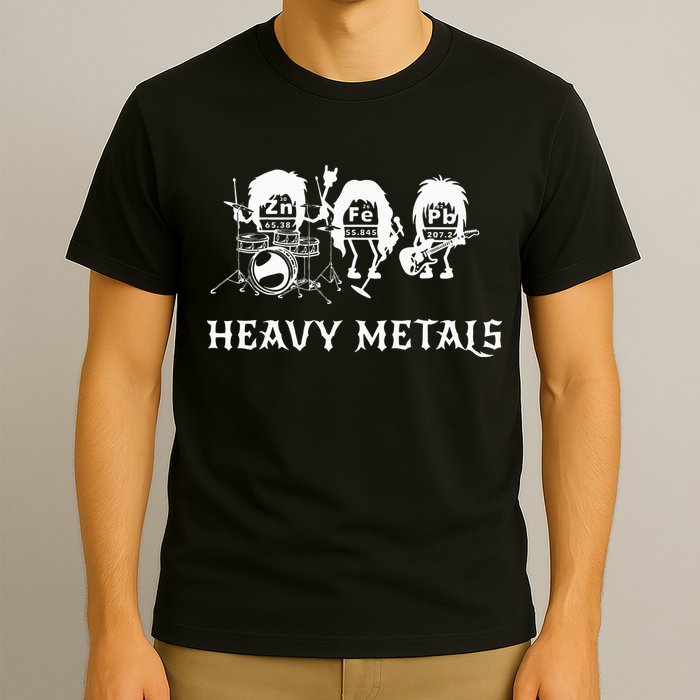 Heavy Metals Funny Chemistry Periodic Table Joke T-Shirt