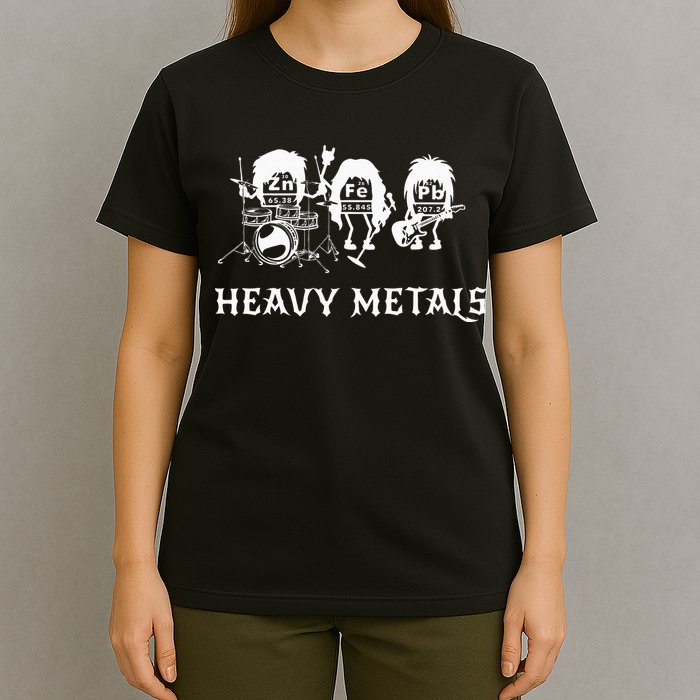 Heavy Metals Funny Chemistry Periodic Table Joke T-Shirt