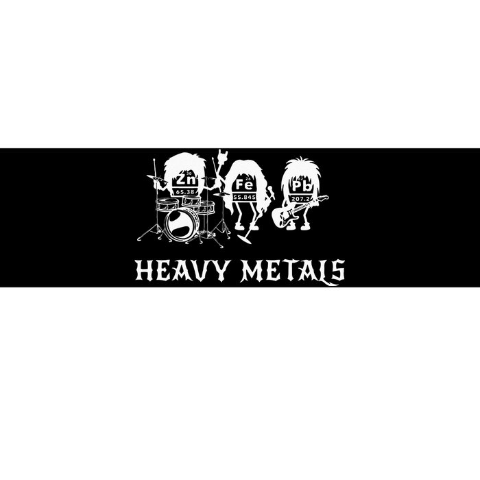 Heavy Metals Funny Chemistry Periodic Table Joke Bumper Sticker