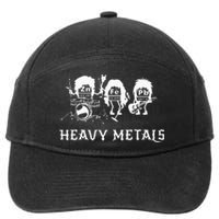 Heavy Metals Funny Chemistry Periodic Table Joke 7-Panel Snapback Hat