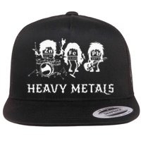 Heavy Metals Funny Chemistry Periodic Table Joke Flat Bill Trucker Hat