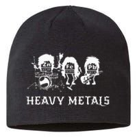 Heavy Metals Funny Chemistry Periodic Table Joke Sustainable Beanie