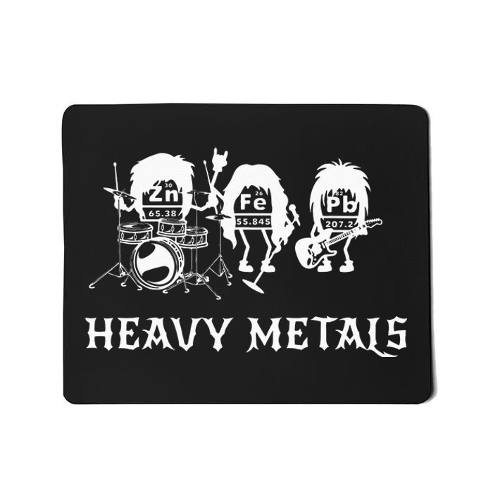 Heavy Metals Funny Chemistry Periodic Table Joke Mousepad