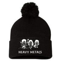 Heavy Metals Funny Chemistry Periodic Table Joke Pom Pom 12in Knit Beanie