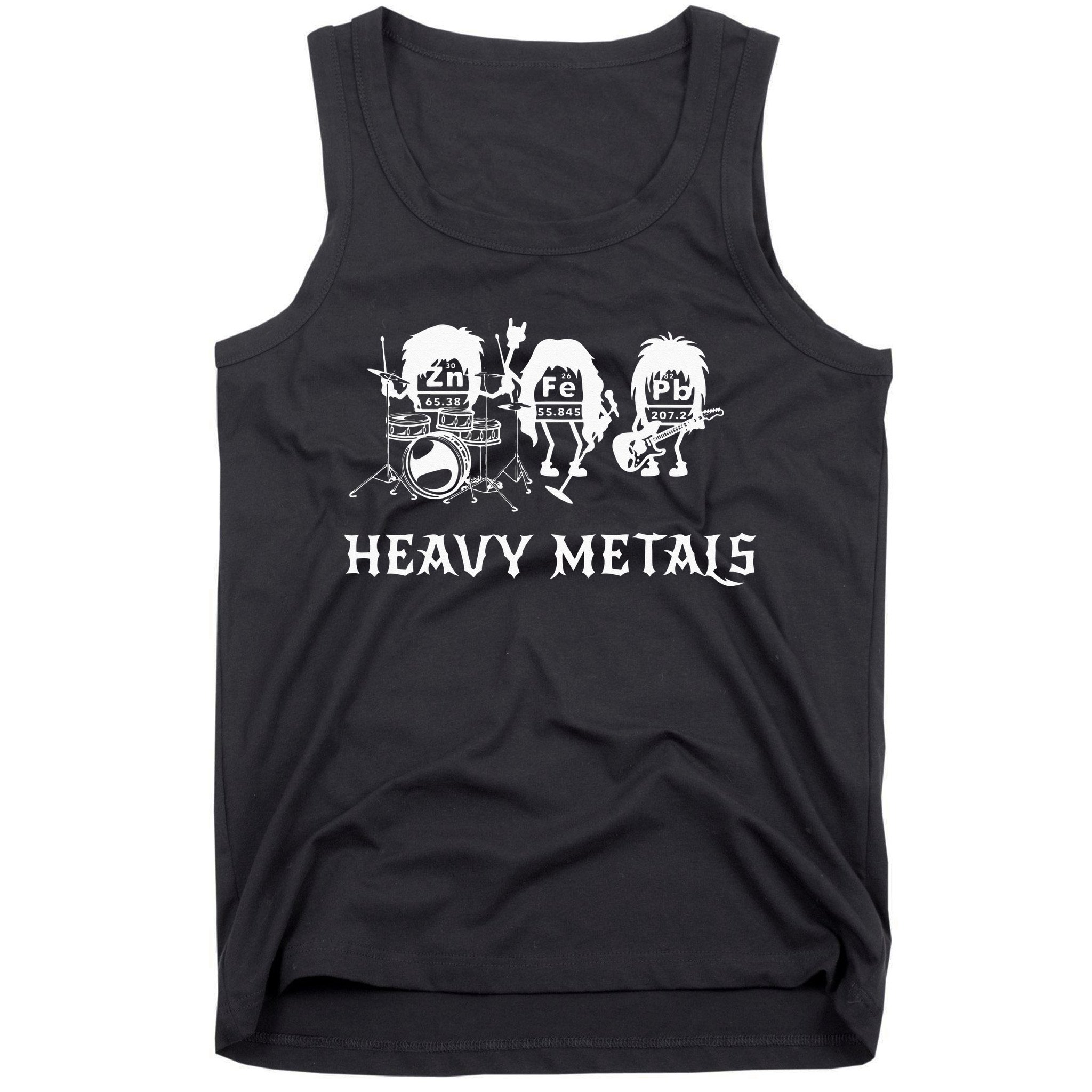 Heavy Metals Funny Chemistry Periodic Table Joke Tank Top